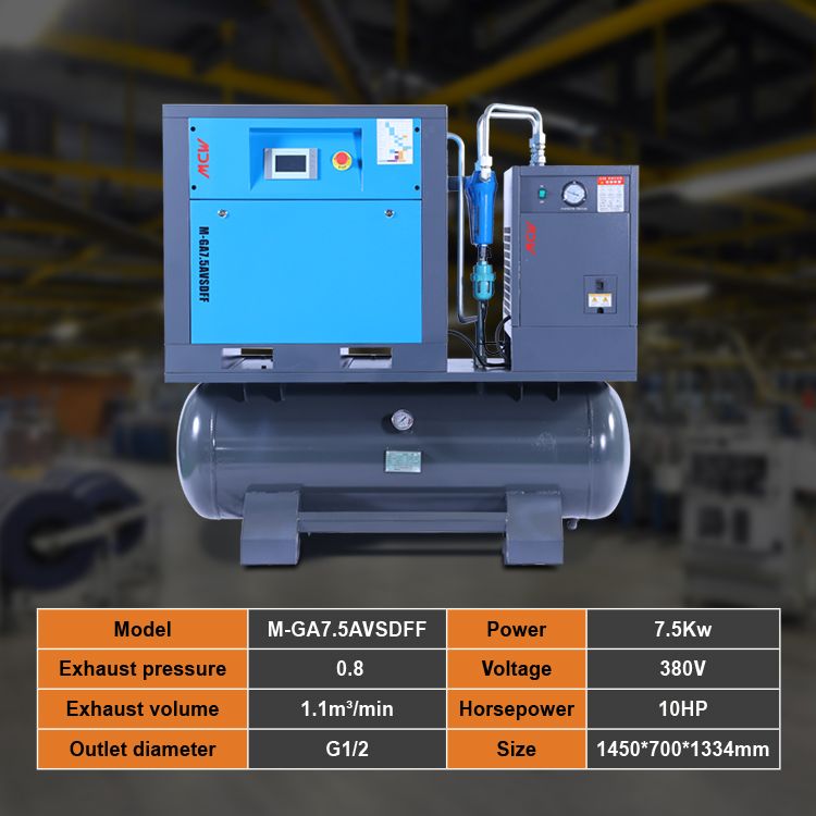 MDW-7.5KW All In One Permanent Magnetic VSD Air Compressor