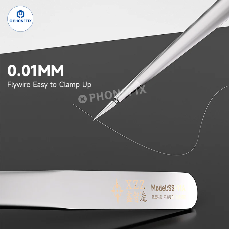 XZZ SS-11A SS-11B 11C Stainless Steel 3D Tweezers for Phone Repair