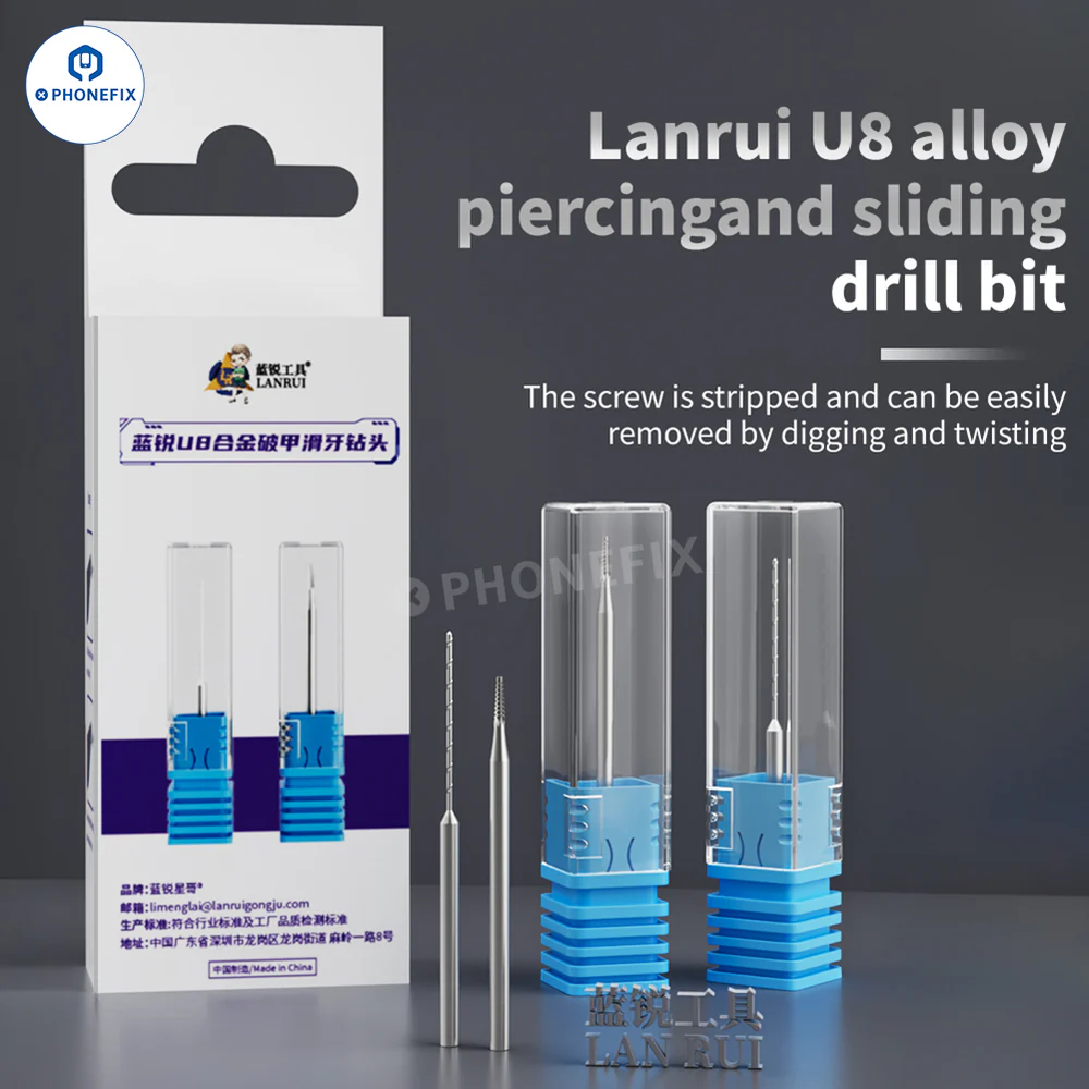 LANRUI U8 Professional Tungsten Drill Bit for Safe Screw Removal
