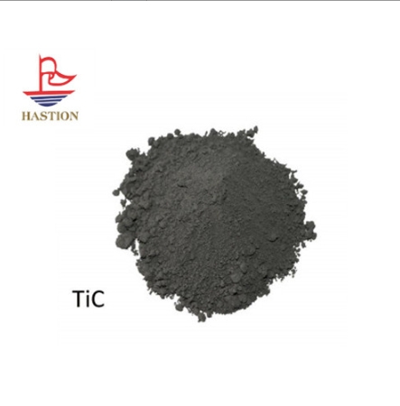 Pollution-free production process of titanium carbide powder