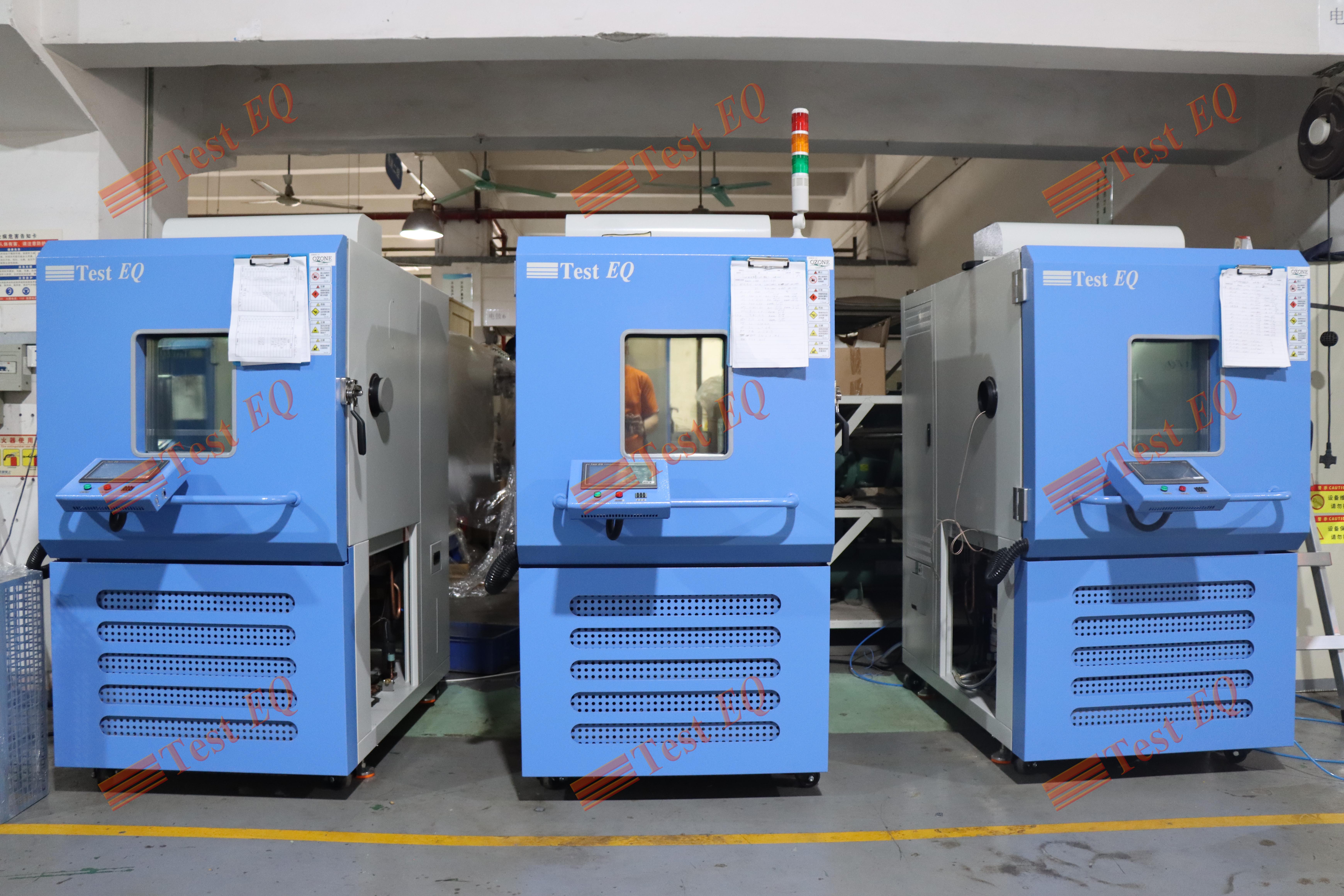 Fast temperature change test chamber