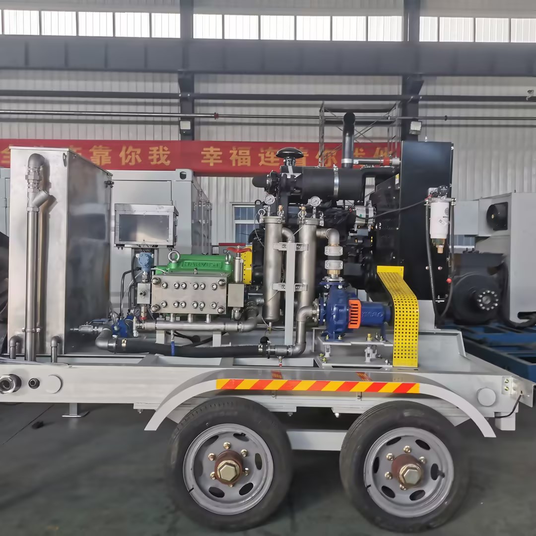 Ultra-High Pressure Waterjet Pump for Road Marking Removal