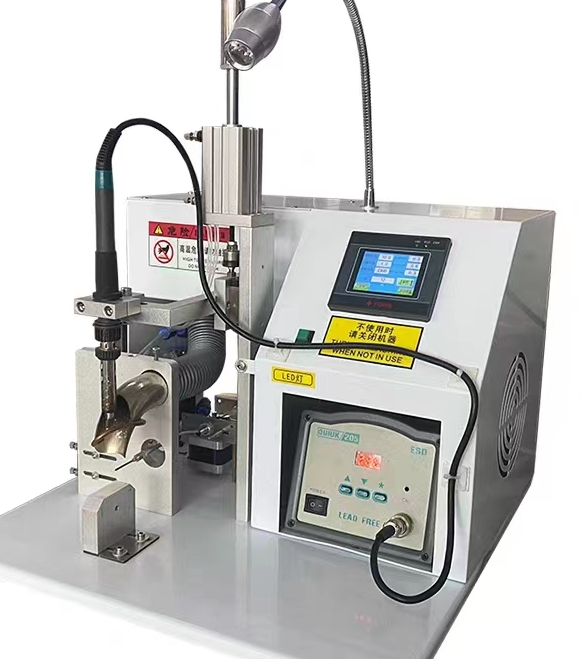 Automatic Cleaning Full Solder Joints, Automatic Solder Machine. Wire Connect Machine
