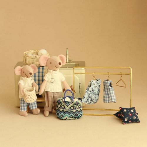Doll House Stuff Miniature Accessories Tiny Coat Rack For Dolls