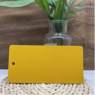 Yellow matte powder coating
