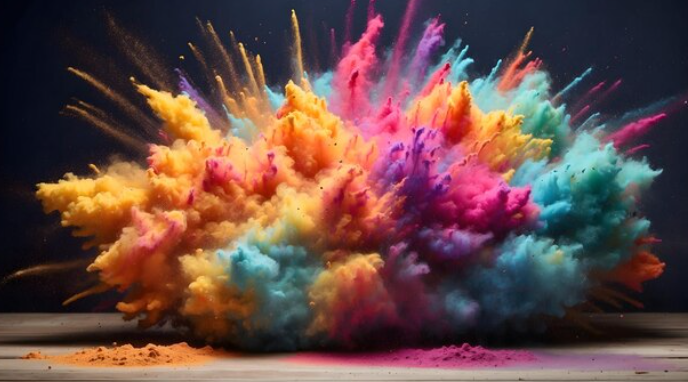 Colorful metal powder