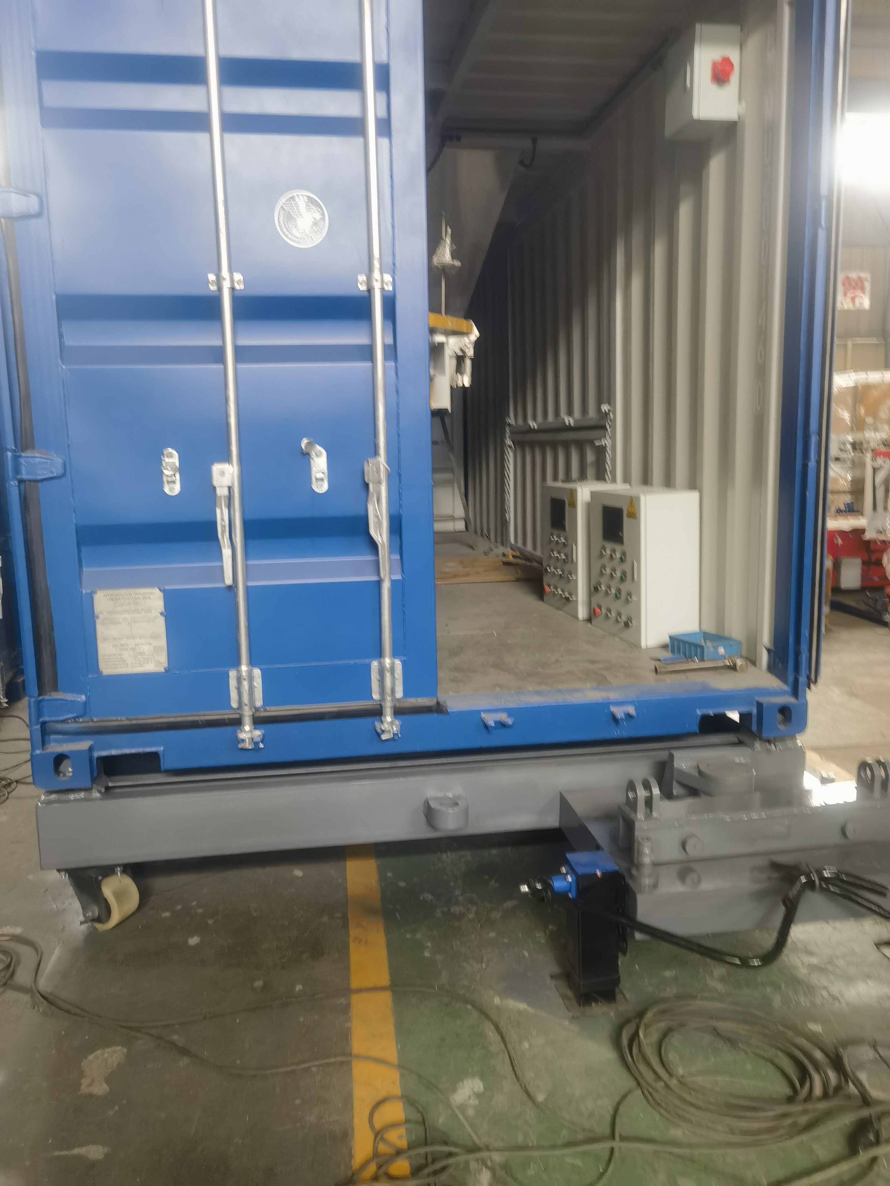 Containerised Bagging System for 25kg rice Containerised and stationary Bagging Machines Packing station double scales Packing station single scale Containerised Bagging System, Mobile Containserized 
