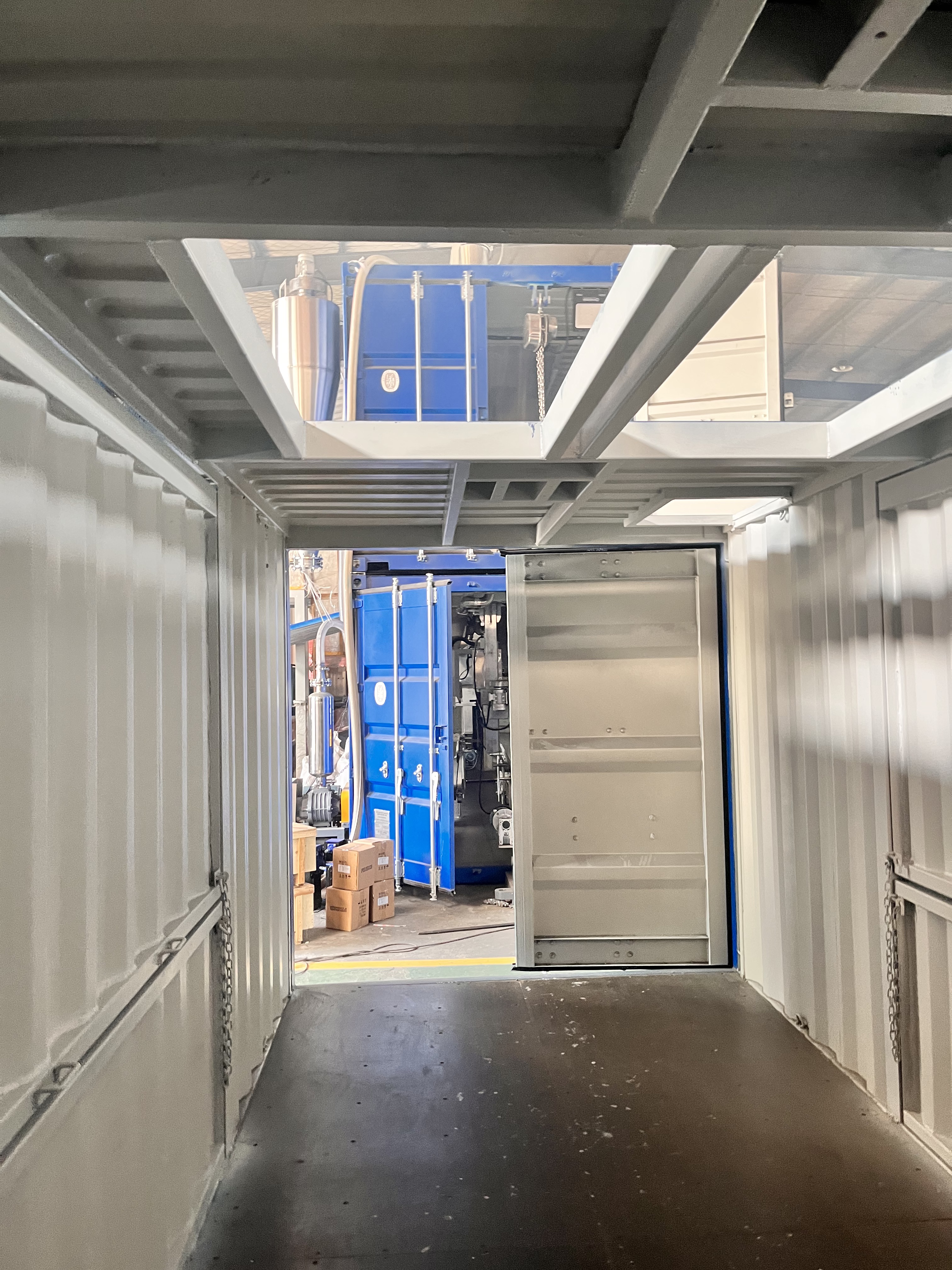 sacks-packaging-stations Containerised Bagging System for 25kg rice Containerised and stationary Bagging Machines Packing station double scales Packing station single scale Containerised Bagging Syste