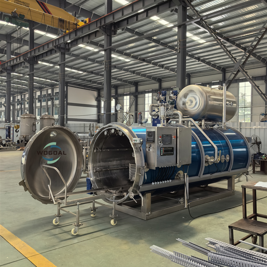 High Pressure Water Spray Glass Bottle Retort Sterilization Machine