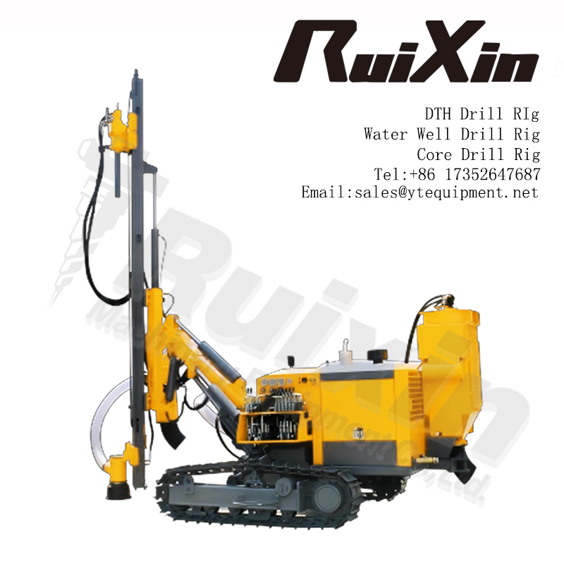 416T-1 Φ90-115mm Separated DTH Borehole Mining Blasting Drill Rig