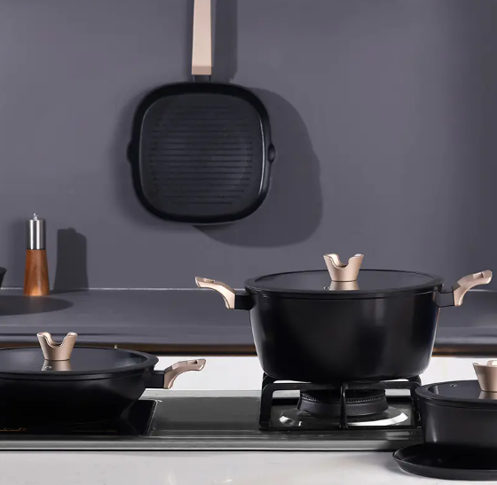 Telamon Premium Black Series Forged Cookware Set