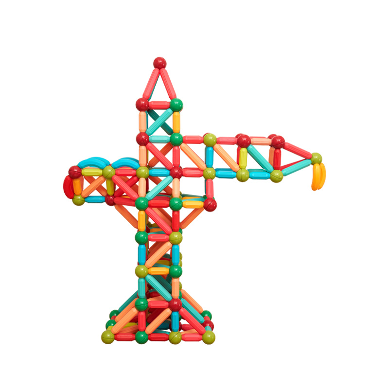 Развивающая игрушка «Магнитная палочка» и детский магнитный конструктор