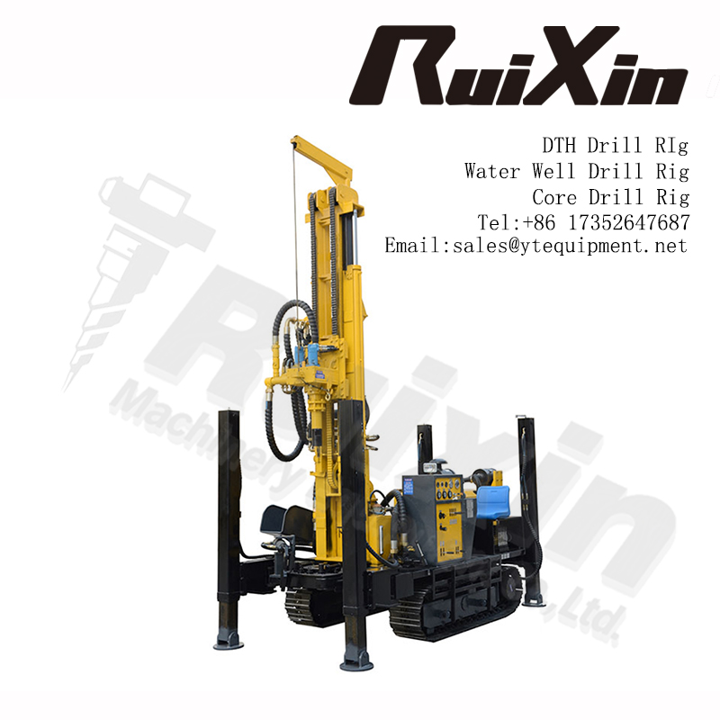 260m Drilling depth Crawler Hydraulic Water Well Drill Rig Drill Machine
