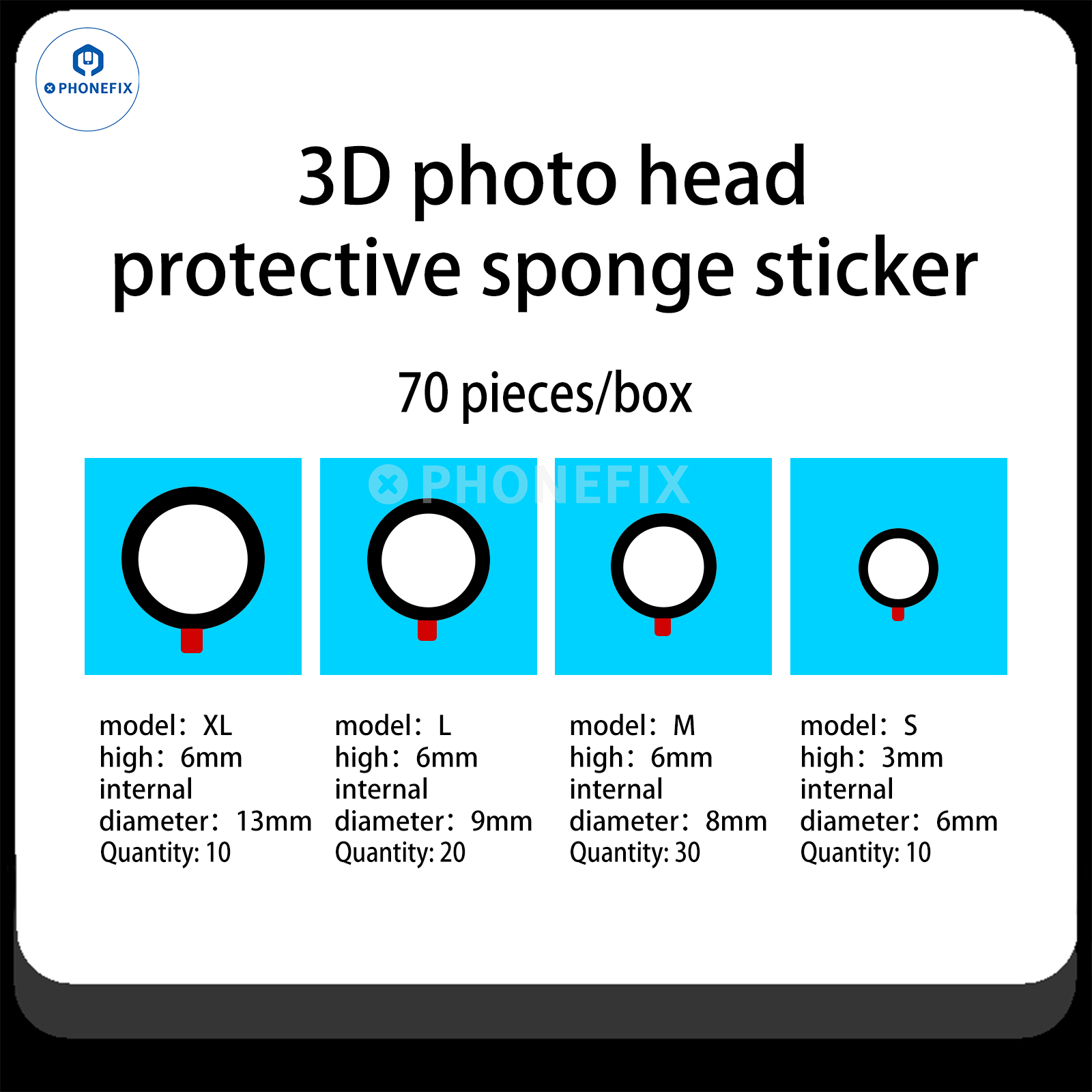WYLIE Mobile Phone Camera 3D Protective Sponge Sticker