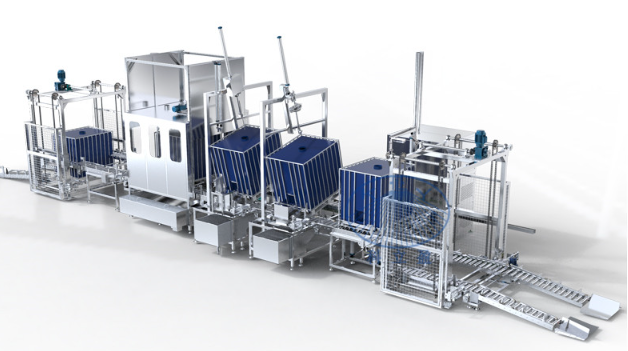 IBC Reconditioning System Tote washer Tunnel