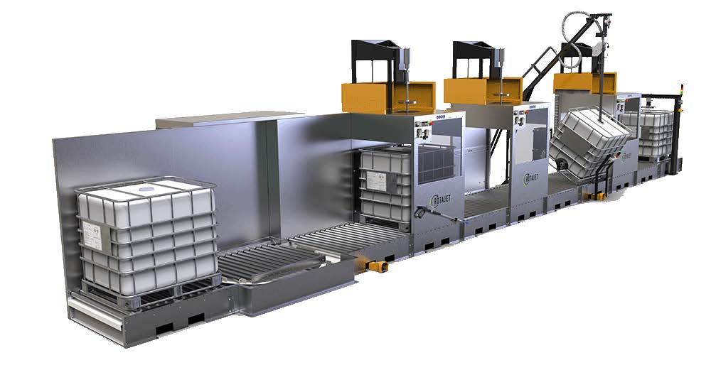 Automatic IBC Tote Washer