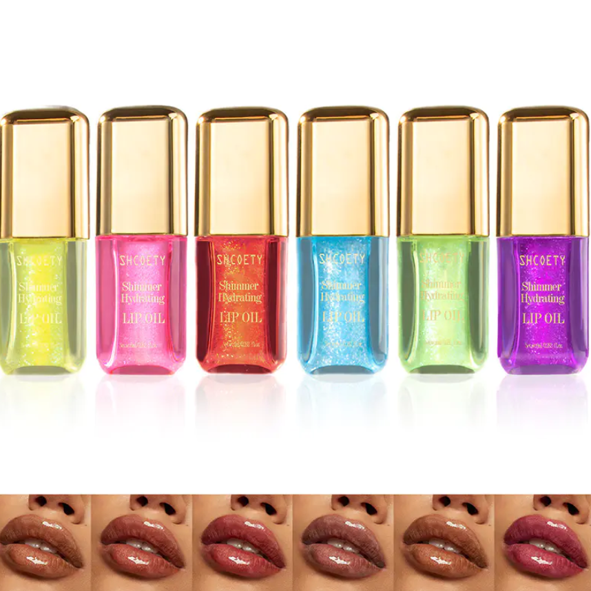 6 Sexy Shimmer Moisturizing Lip Gloss Oil