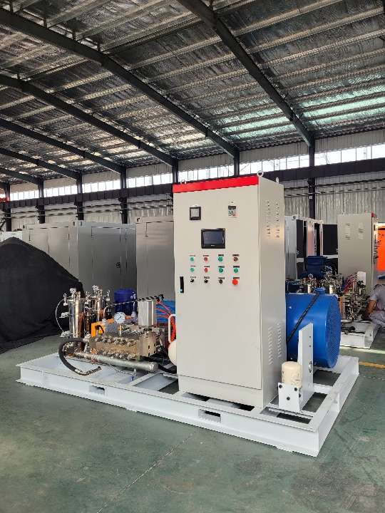 Medium - Low Pressure Plunger Pump for Cleaning Reactor Tanks in Chemical Industry