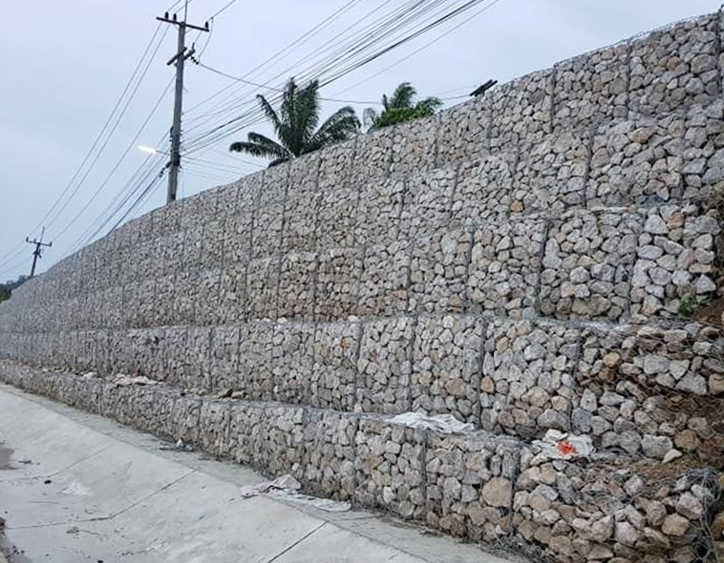 gabion retaining wall