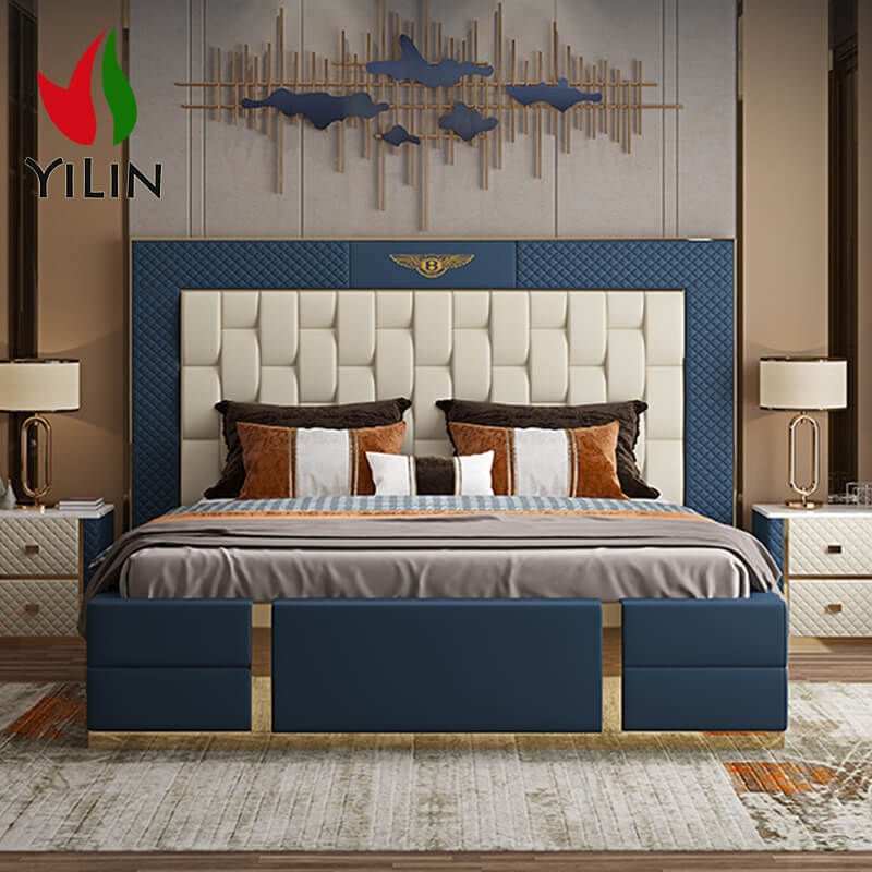 contemporary leather beds