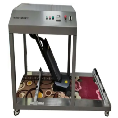 Carpet hair removal measurement tester