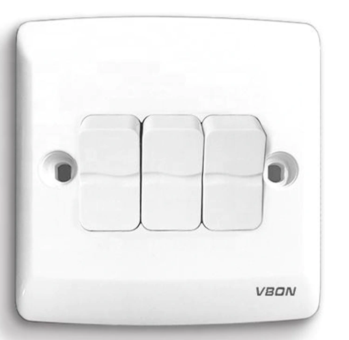 PC White Wall Switch