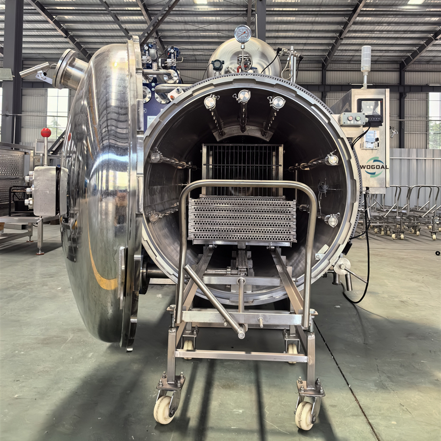 Horizontal Food Processing Retort Sterilizer Machine for Tuna in Tomato Juice