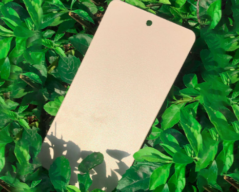 Aluminum veneer high gloss metal powder coating