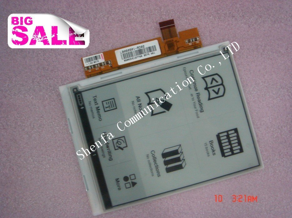 Wholeasle New original E-ink LCD LB060S01-RD01 LCD display for ebook reader