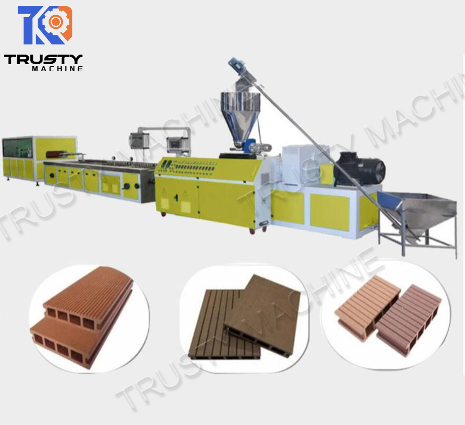 WPC Terrace panel extrusion line 