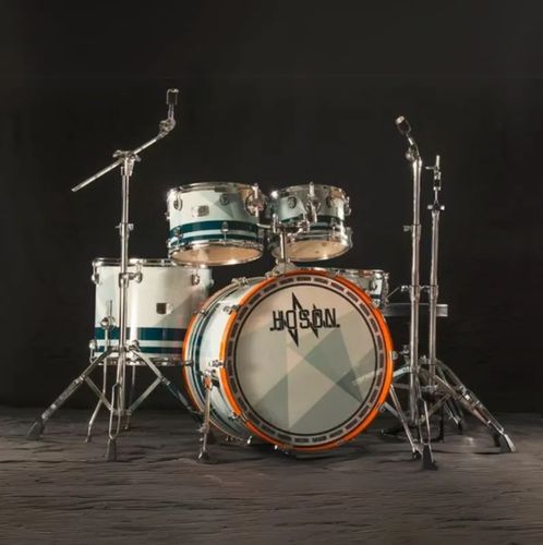 Custom Blue Drum Set For Music Retailers