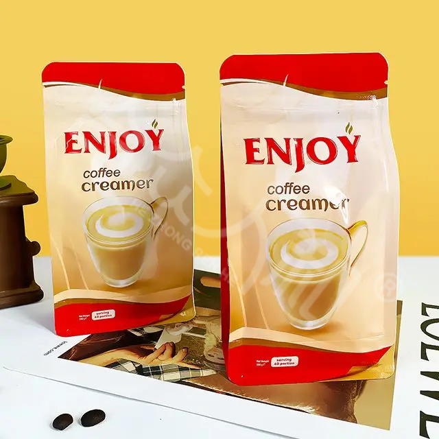 Custom Flat Bottom Coffee Packaging Bag