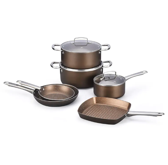 Advanced Home Stainless Steel Pots And Pans Set Pressed Cookware
