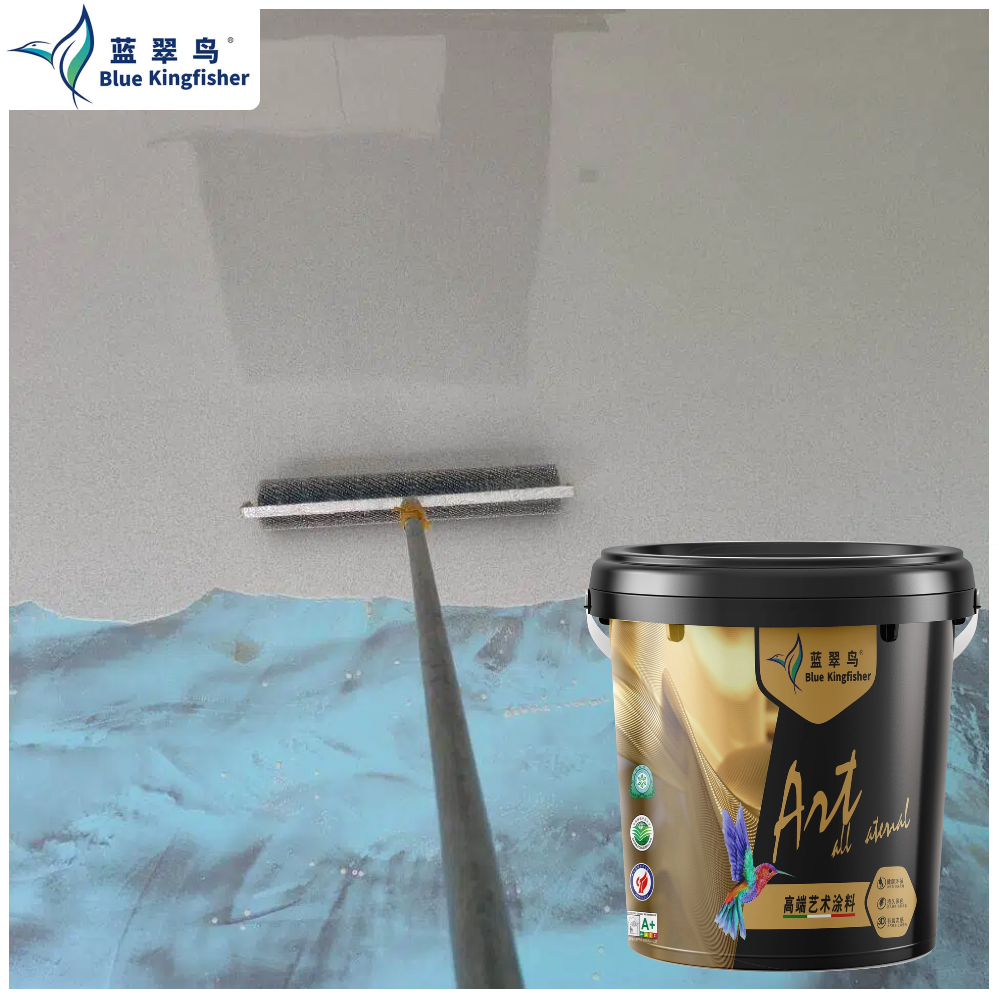 Epoxy colored sand floor paint, the sturdy and durable choice, Blue Kingfisher manufacturer wholesale