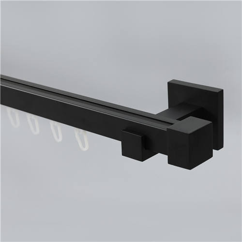Black Aluminum Alloy Curtain Track Profile