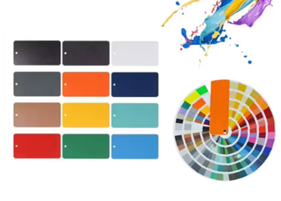 Metallic matte powder coating