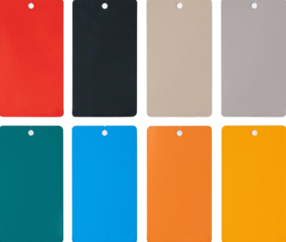 High-gloss powder coatings