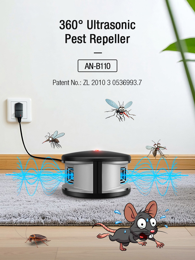 360 Degree Ultrasonic Insect & Pest Repeller
