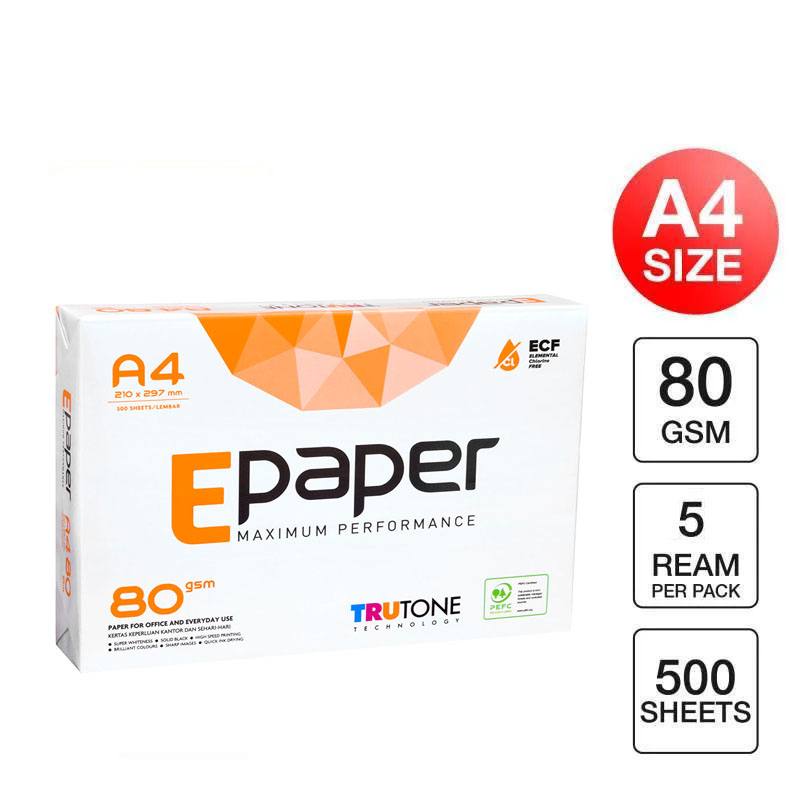 E Paper A4 80 gsm office paper