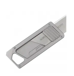 Folding Titanium Alloy EDC Outdoor Unpacking PocketKnife With replaceable Blades