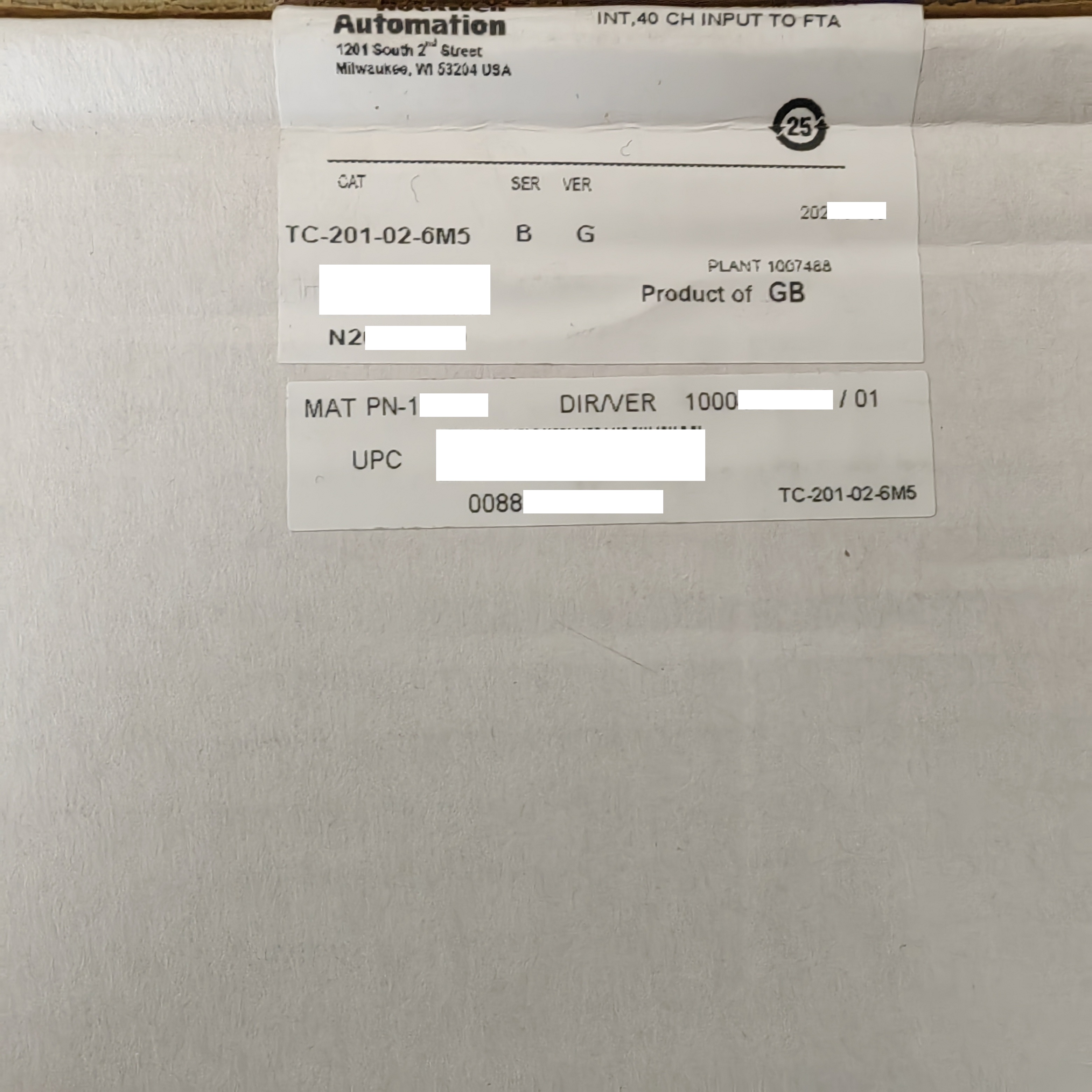 TC-201-02-6M5 I/O Companion Slot Cable