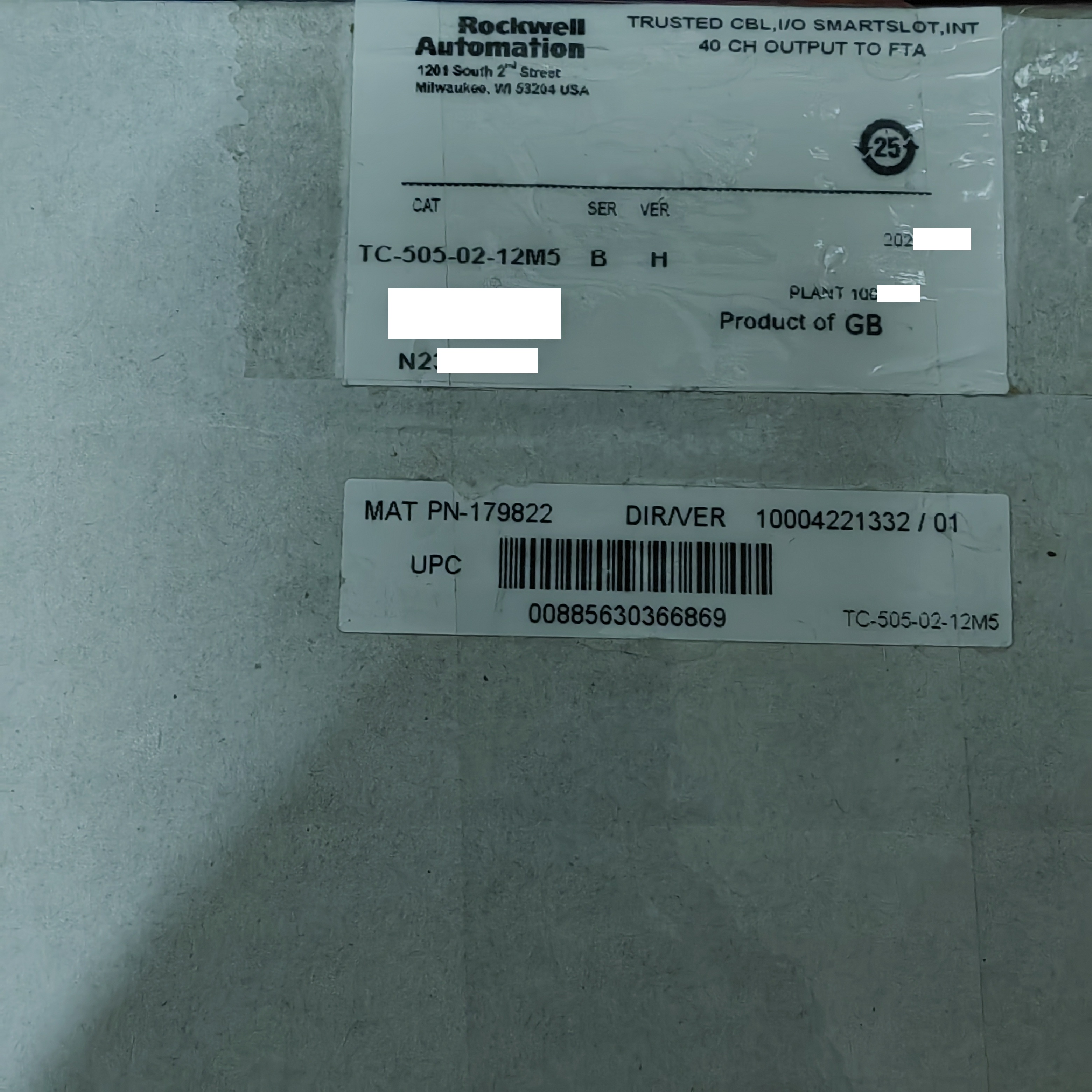 TC-505-02-12M5 I/O SmartSlot Cable