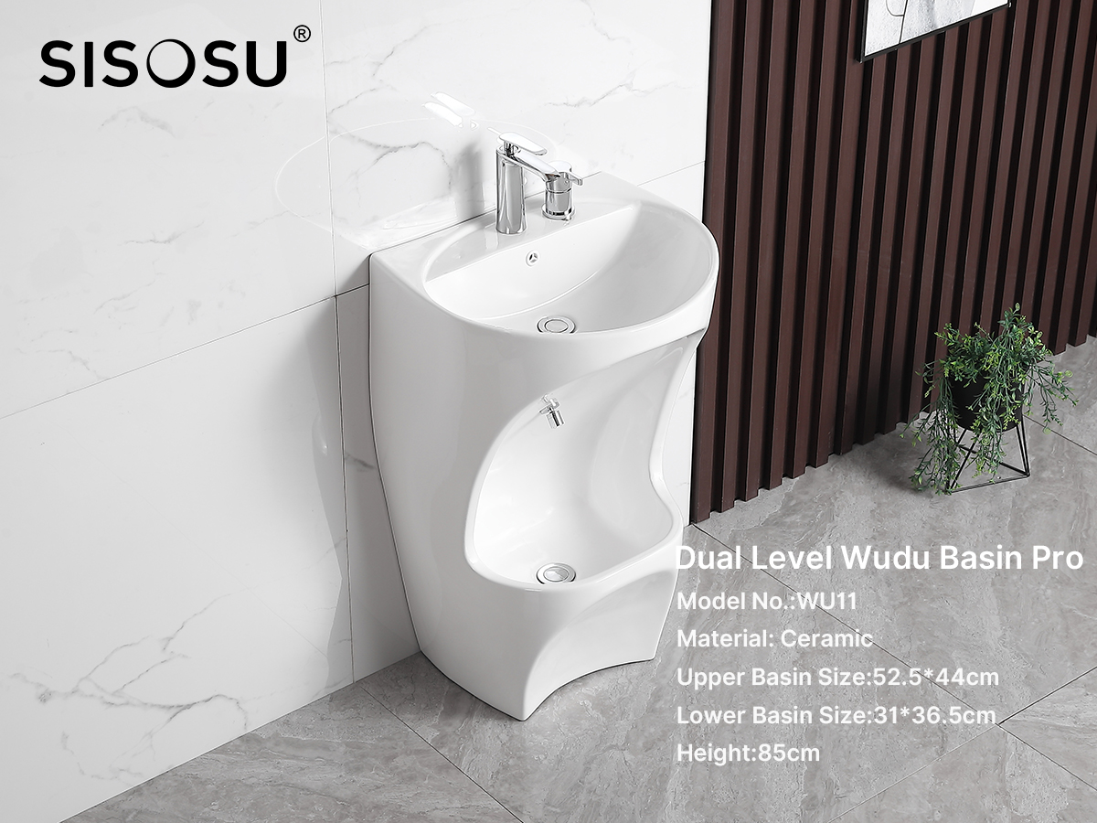 WU11 Dual levels wudu basin pro