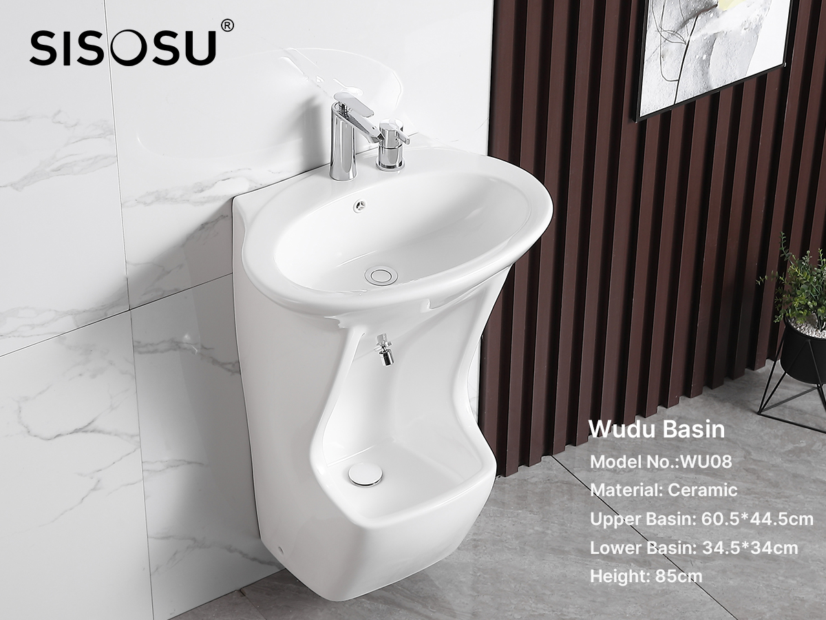 WU08 Dual levels wudu basin plus