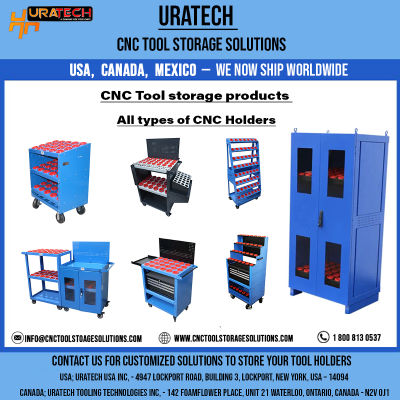 Uratech Flexi Cart CNC Tool Cart – A Versatile Storage Solution for CNC Holders