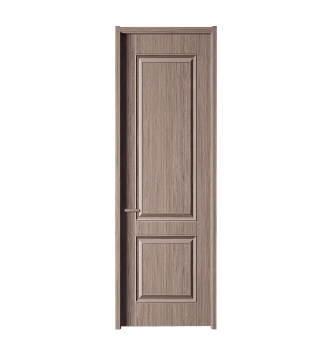 LH-612 Wooden Grain Design 2 Panel Door Melamine Skin