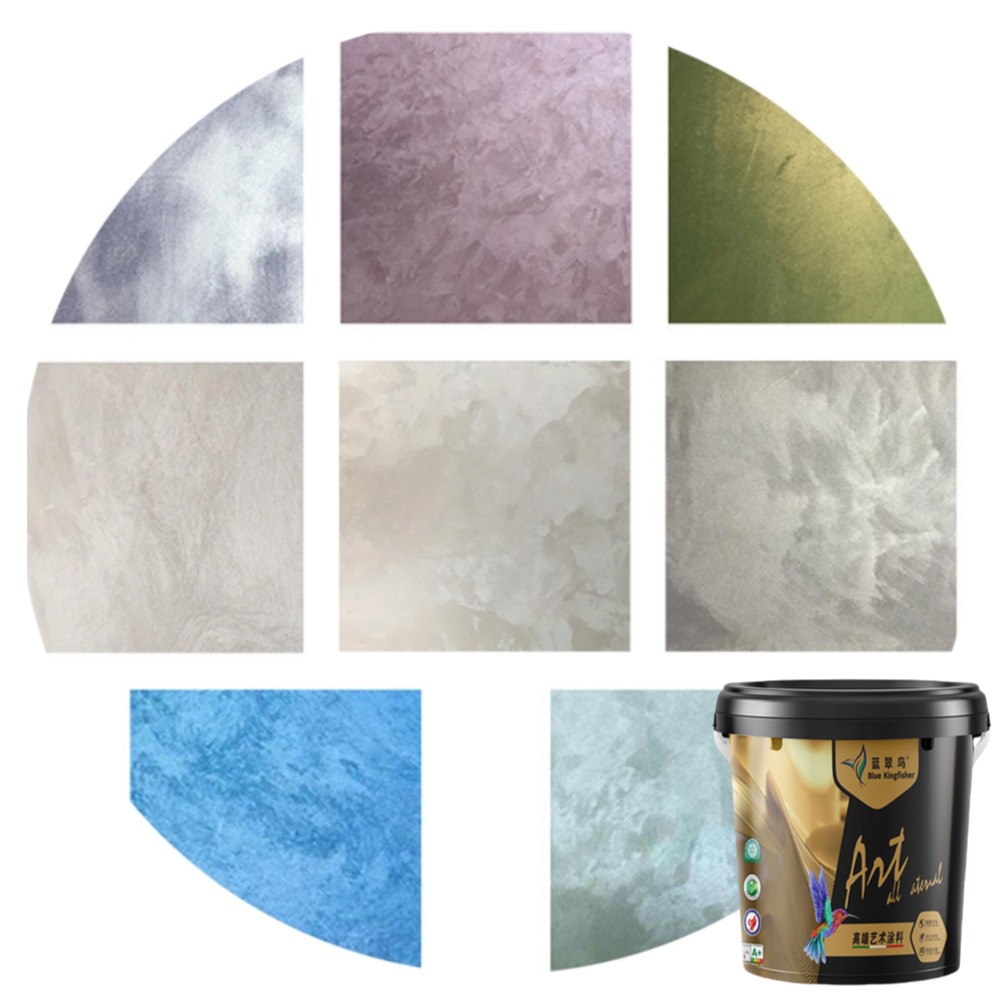 Blue Kingfisher Designer Series Velvet Art Paint | Subtle-Sheen Feature Wall Coating