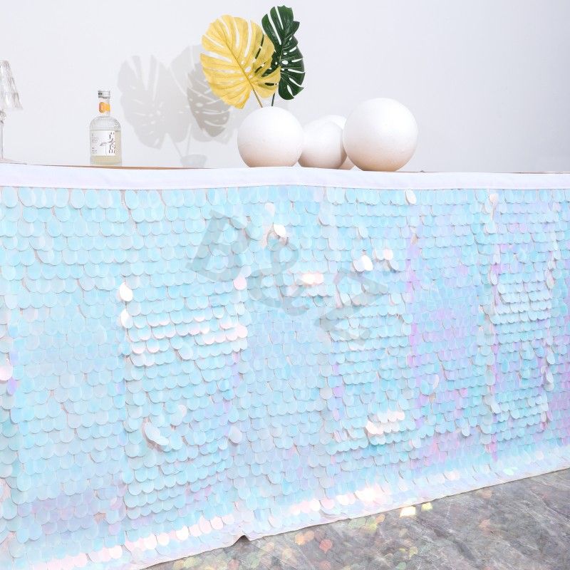 Custom Sequin Table Skirt   
