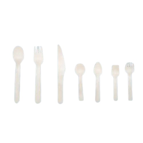 Portable Birch Wood Cutlery Set Wooden Spoon Knives Fork for Restaurants
