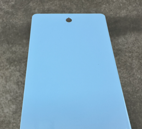 Light blue high gloss powder coating-powder coating sandblasting